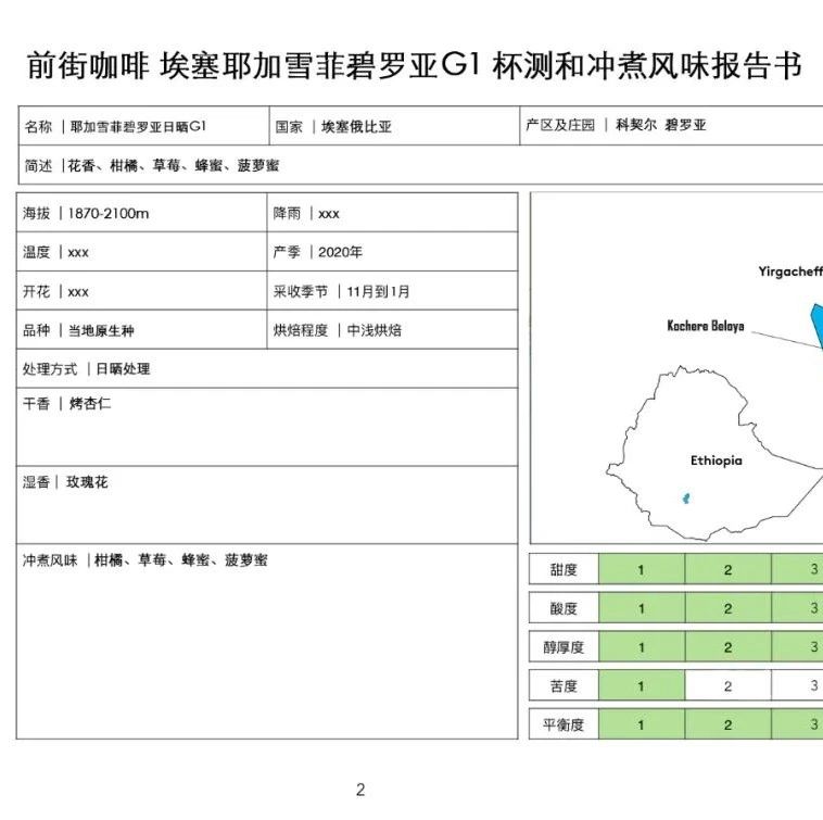前街咖啡尋豆記 | 埃塞俄比亞耶加雪菲碧羅亞日曬G