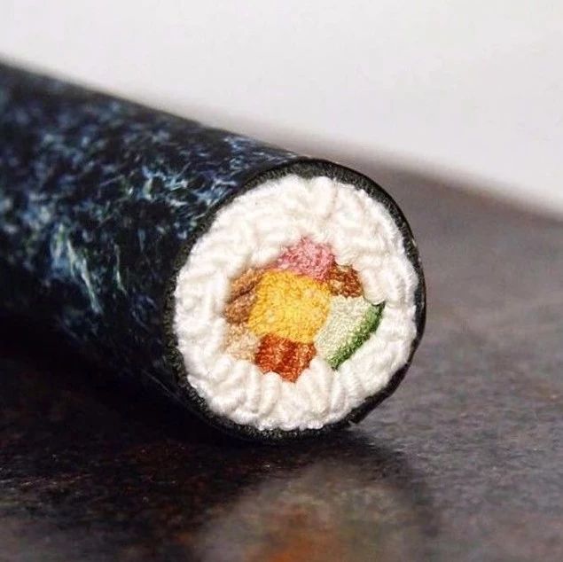 雜記 ? 大開眼界， D逼真美食微型刺繡作品欣賞