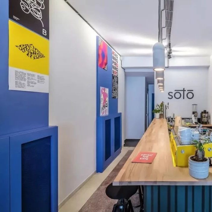 餐飲空間 ? 一個咖啡館酒吧畫廊，一個不同尋常的組合，可以讓人們走向藝術