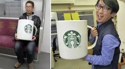 星巴克又搞事了，日本狂人扛巨杯去買咖啡，結(jié)果…