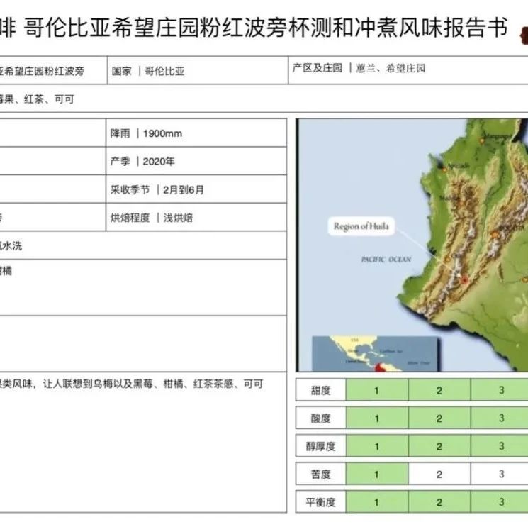 前街咖啡尋豆記 | 哥倫比亞希望莊園厭氧水洗粉紅波旁