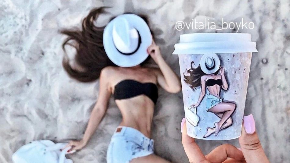 精致的女人太可怕了！她的“咖啡杯”系列畫風(fēng)靡INS，手繪旅行照驚艷網(wǎng)友！