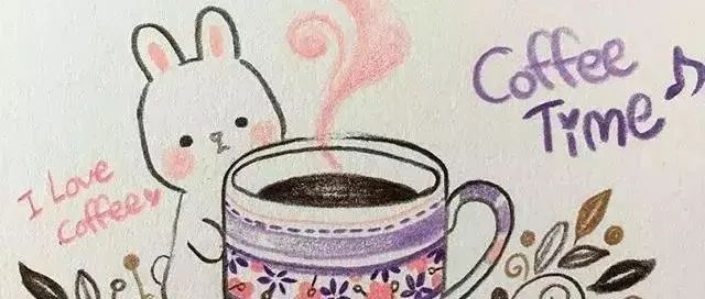 超萌咖啡主題鉛筆畫(huà)，速度圍觀！
